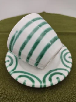 Gmundner Keramik Espresso-Set Grün Geflammt | Geschenkbox – Vorschau 12