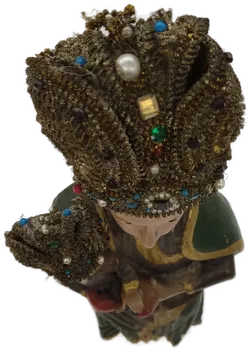 Skulptur Madonna mit Kind aus Holz, 42cm hoch - Bild 8