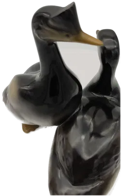 Haubentaucher,Vögel Hollohaza Porzellan - Bild 2