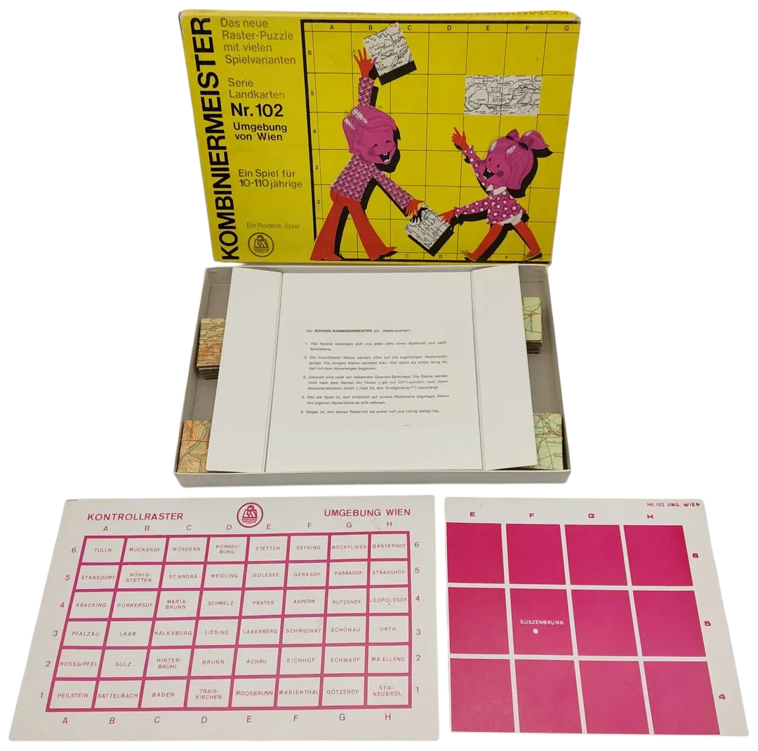 Kombiniermeister - Vintage Gesellschaftsspiel - Rodenk Spiele Wien  – Bild 2