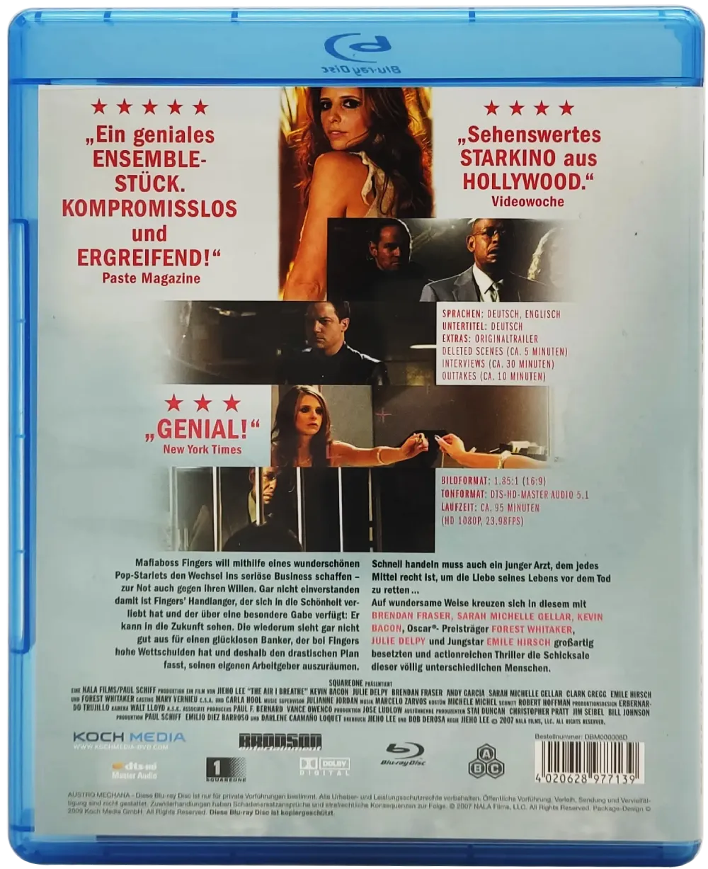 Blu-Ray "The Air I Breathe - Die Macht des Schicksals" mit Julie Delpy und Emile Hirsch – Bild 2