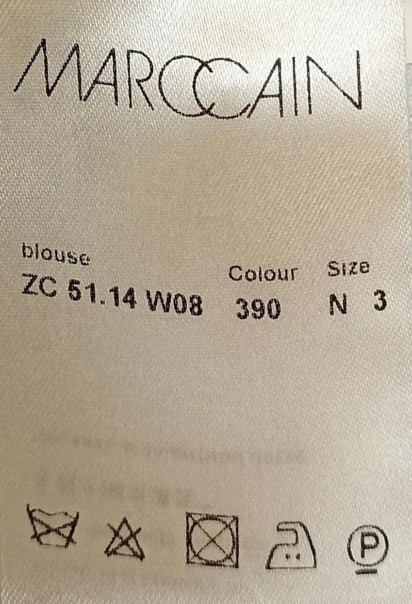 Marc Cain Damen Blusenshirt aus Seide mehrfarbig Gr. M – Bild 4