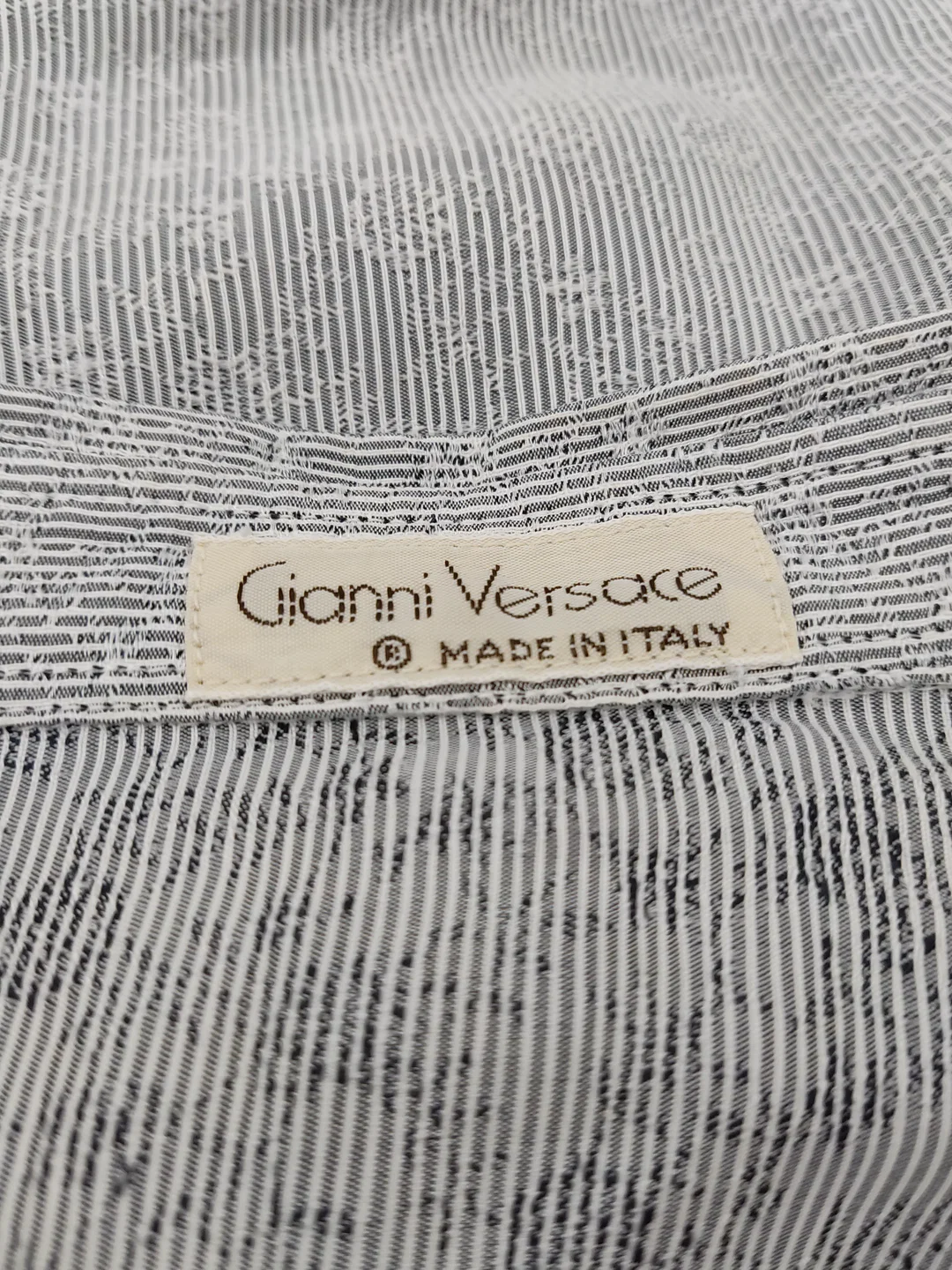 Versace Herren Hemd grau Gr. 52 Vintage – Bild 2
