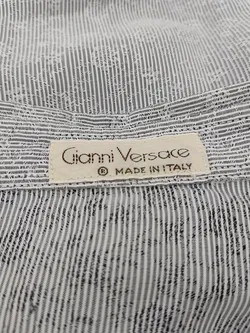 Versace Herren Hemd grau Gr. 52 Vintage - Bild 2