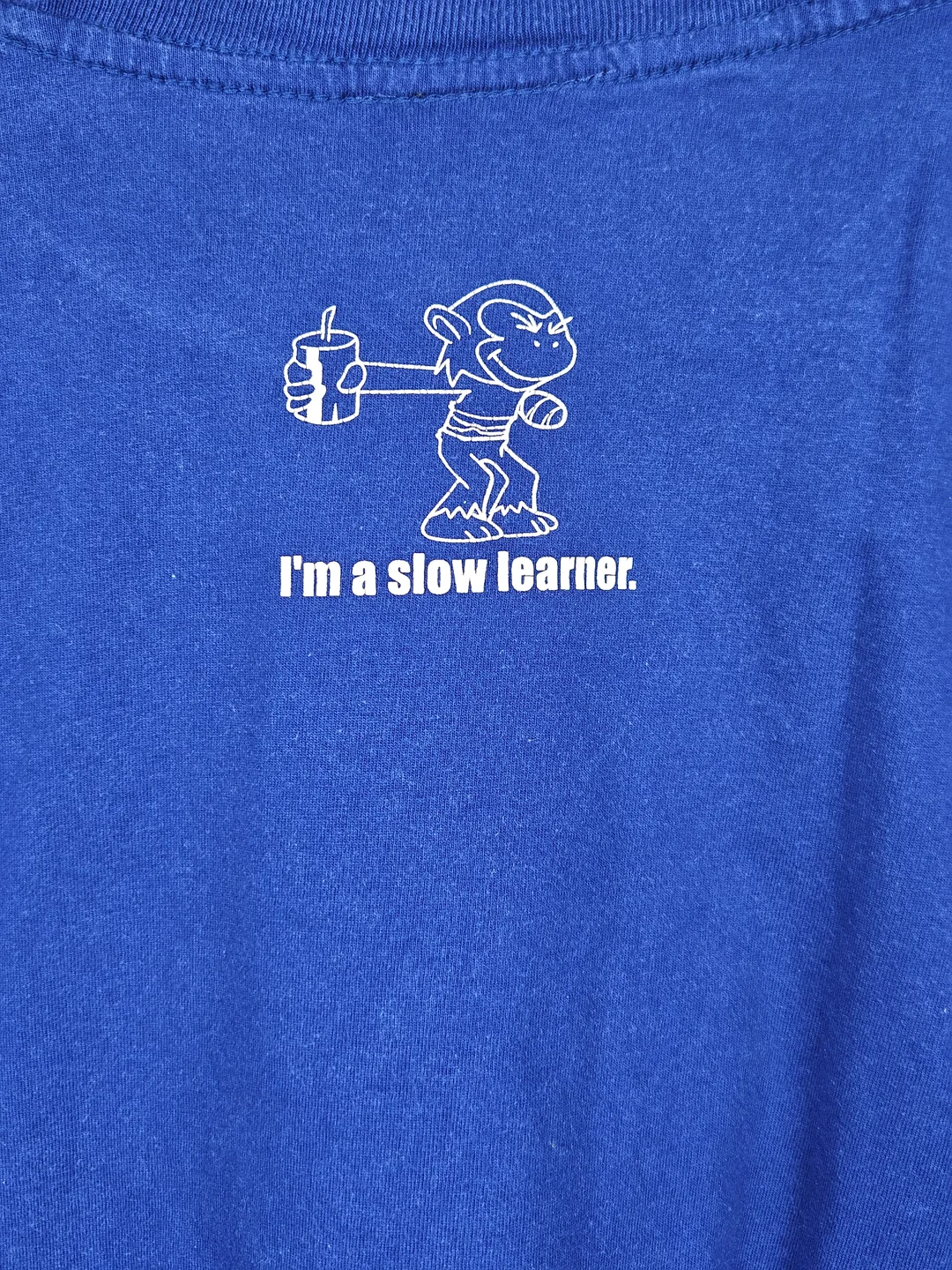 Fun T-Shirt Herren, blau - Gr. XL  – Bild 3