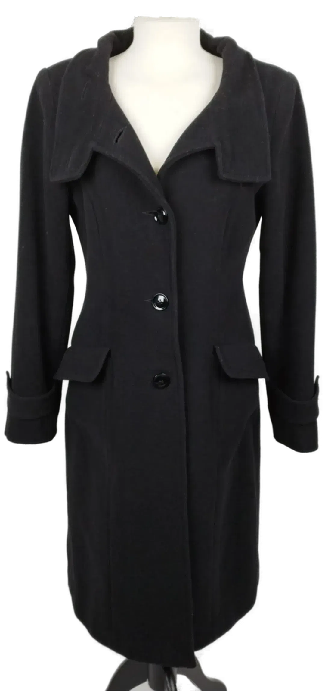 comma Damenmantel schwarz - Gr. 34 / 60% Wolle - Bild 1