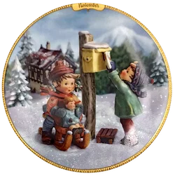Sammelteller „Kindheitsfreuden der Jahreszeiten“ von M.I. Hummel - November (Teller A 1141)