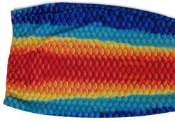 Bunte Meerjungfrau-Flosse zum Schwimmen - Hüfte 58cm/ dehnbar – Vorschau 3