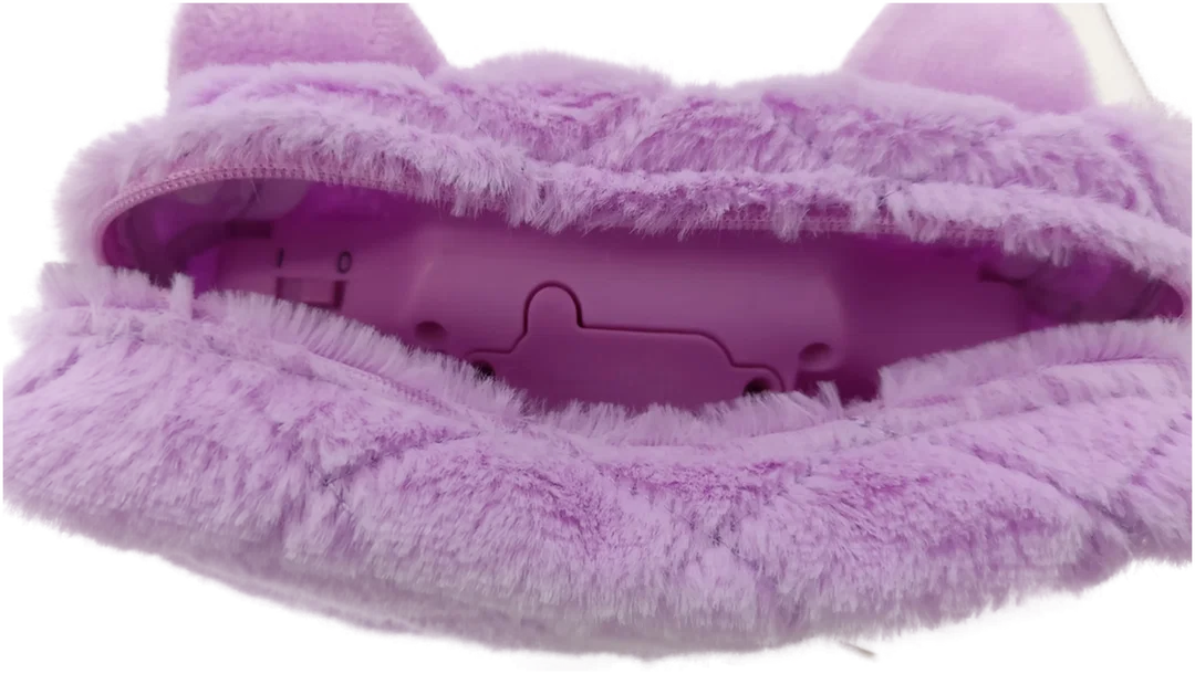 Purse Pets flauschige Katze Tasche in Rosa – Bild 4