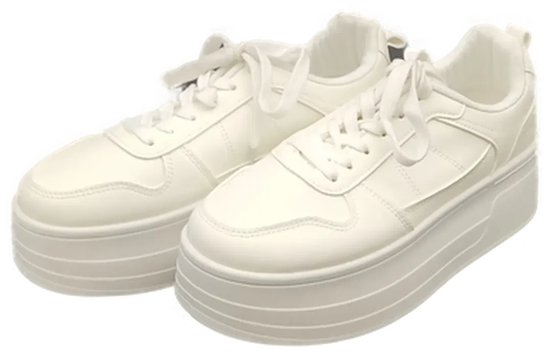 Plateauschuhe weiß Gr. 39 - Bild 1