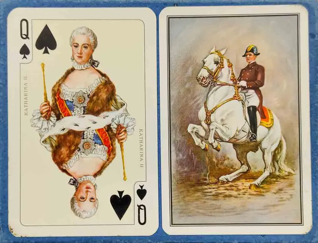 VBintage Kartenspiel Piatnik  Nr 2126 Spanische Hofreitschule - Bild 1