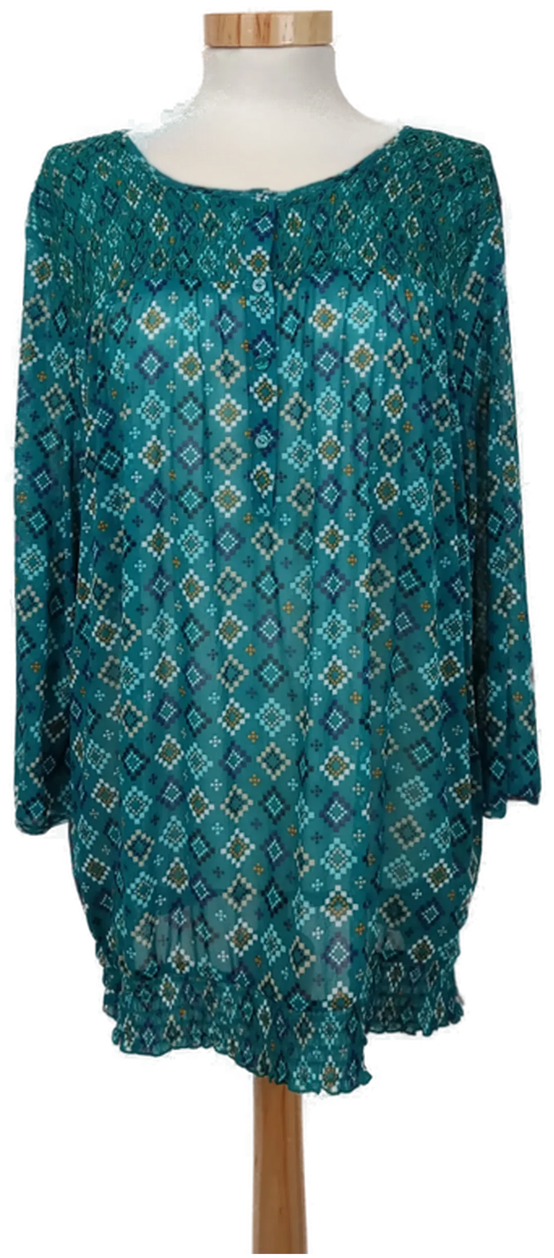 S.Oliver Damen Shirt petrol/bunt Gr. 42 - Bild 1