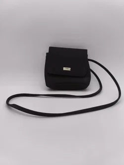 Papillon, schwarze Umhängetasche, Crossbody Bag, Stoff/Nylon