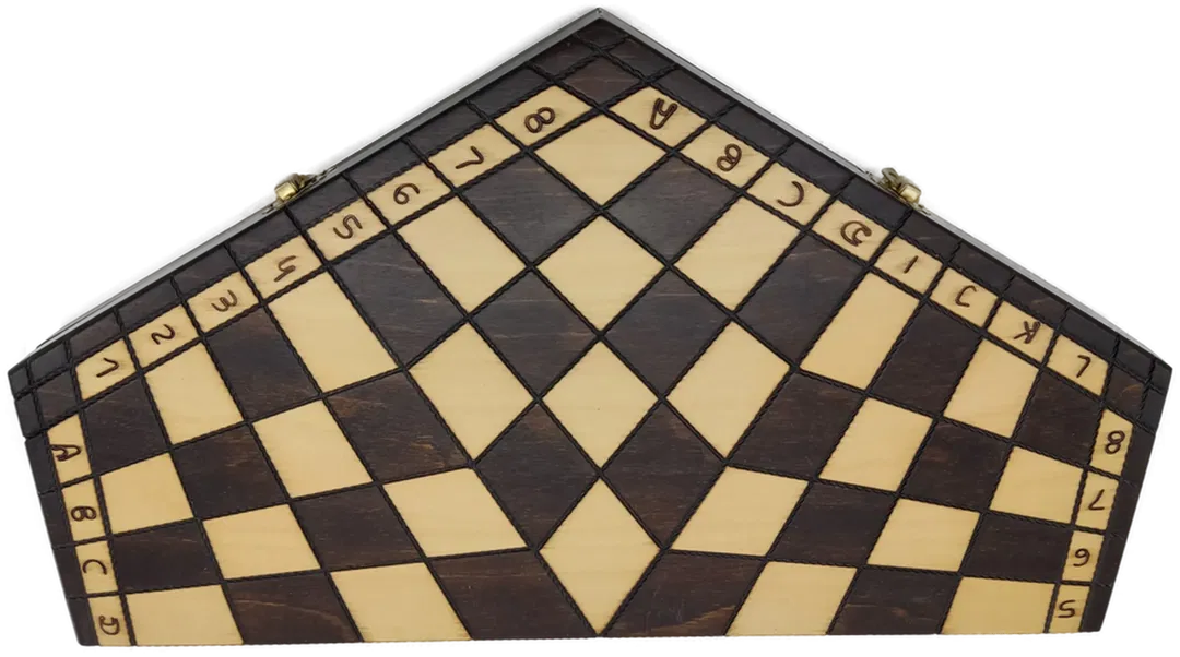 Schachspiel aus Holz für drei Spieler - Bild 1