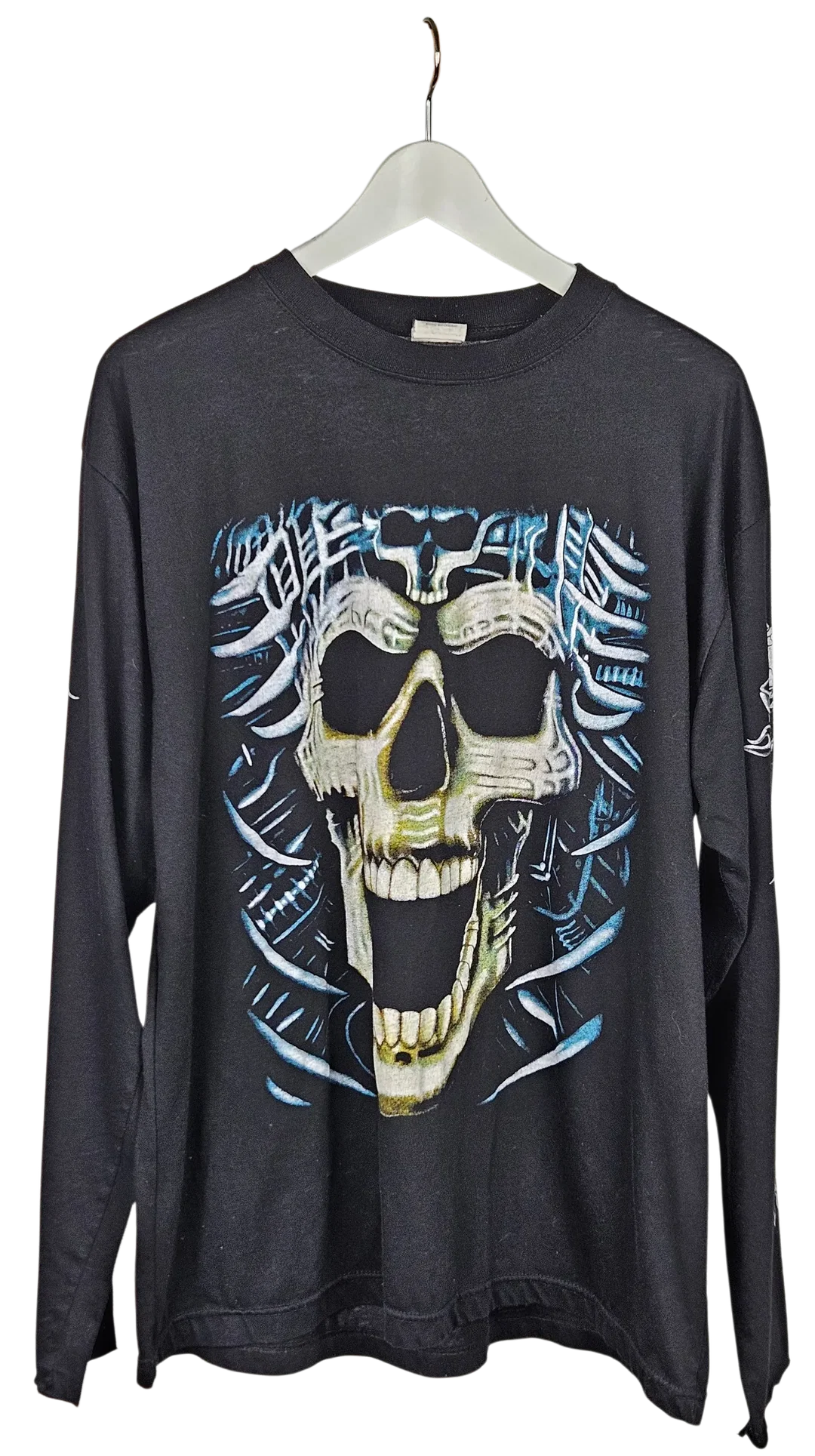 Skull Herren Longsleeve Shirt, schwarz - Gr. XL  - Bild 1