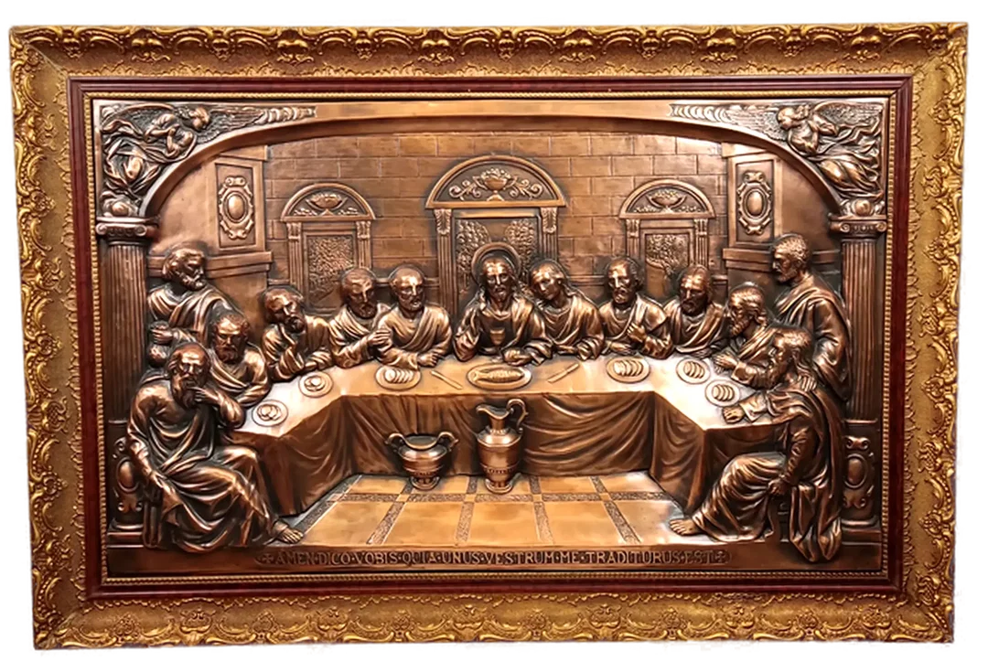 Das letzte Abendmahl - dreidimensionales Kupferbild - Bild 1