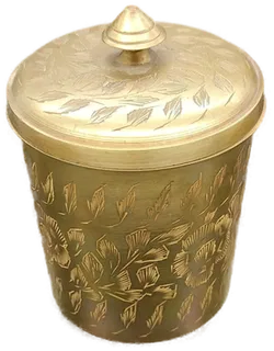 Orientalisches Tee/Mokka Kovolut 4 teilig aus Messing mit Gravur - Bild 4