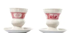  Rüdesheimer Kaffee Tasse mit Untertasse Set 12-teilig Heinrich Porzellan  - Bild 1
