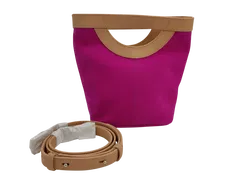 Max V. Kœnig Damen Handtasche, pink/creme - klein - Bild 1