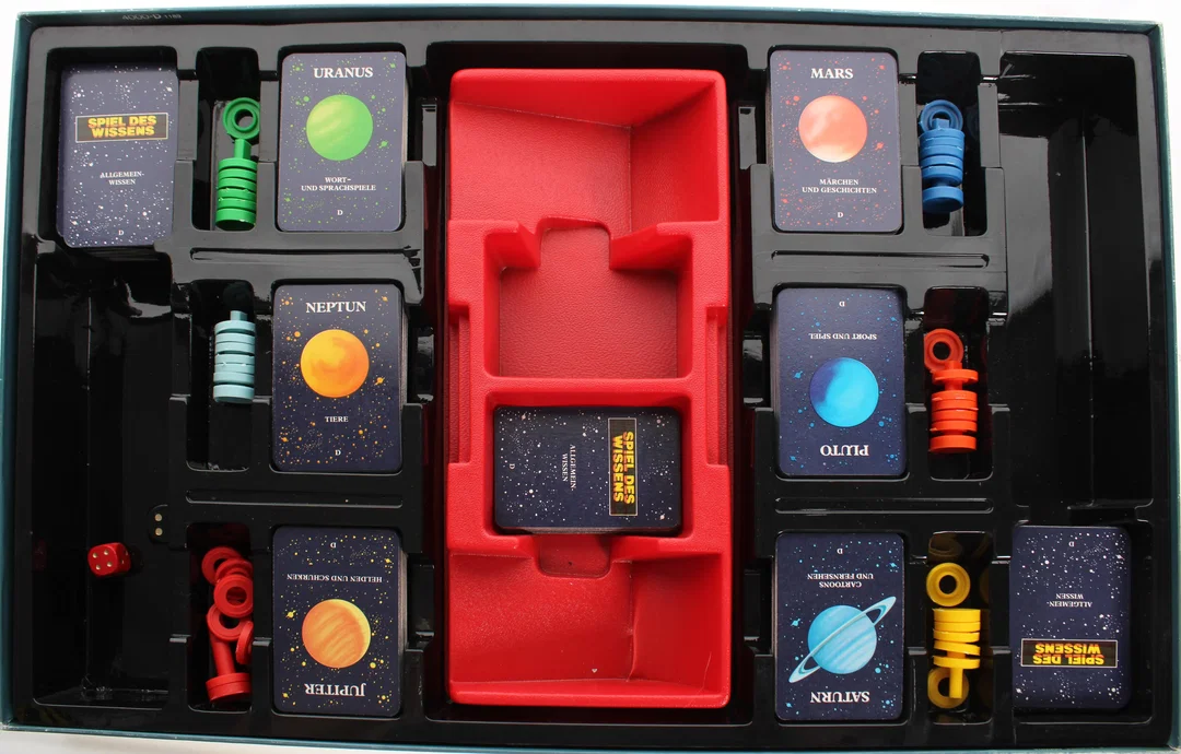 „Spiel des Wissens – MB Spiele, ab 10 Jahren, Komplett mit Spielfeld, Karten und Figuren (Vintage, ca. 1980er)“ – Bild 4