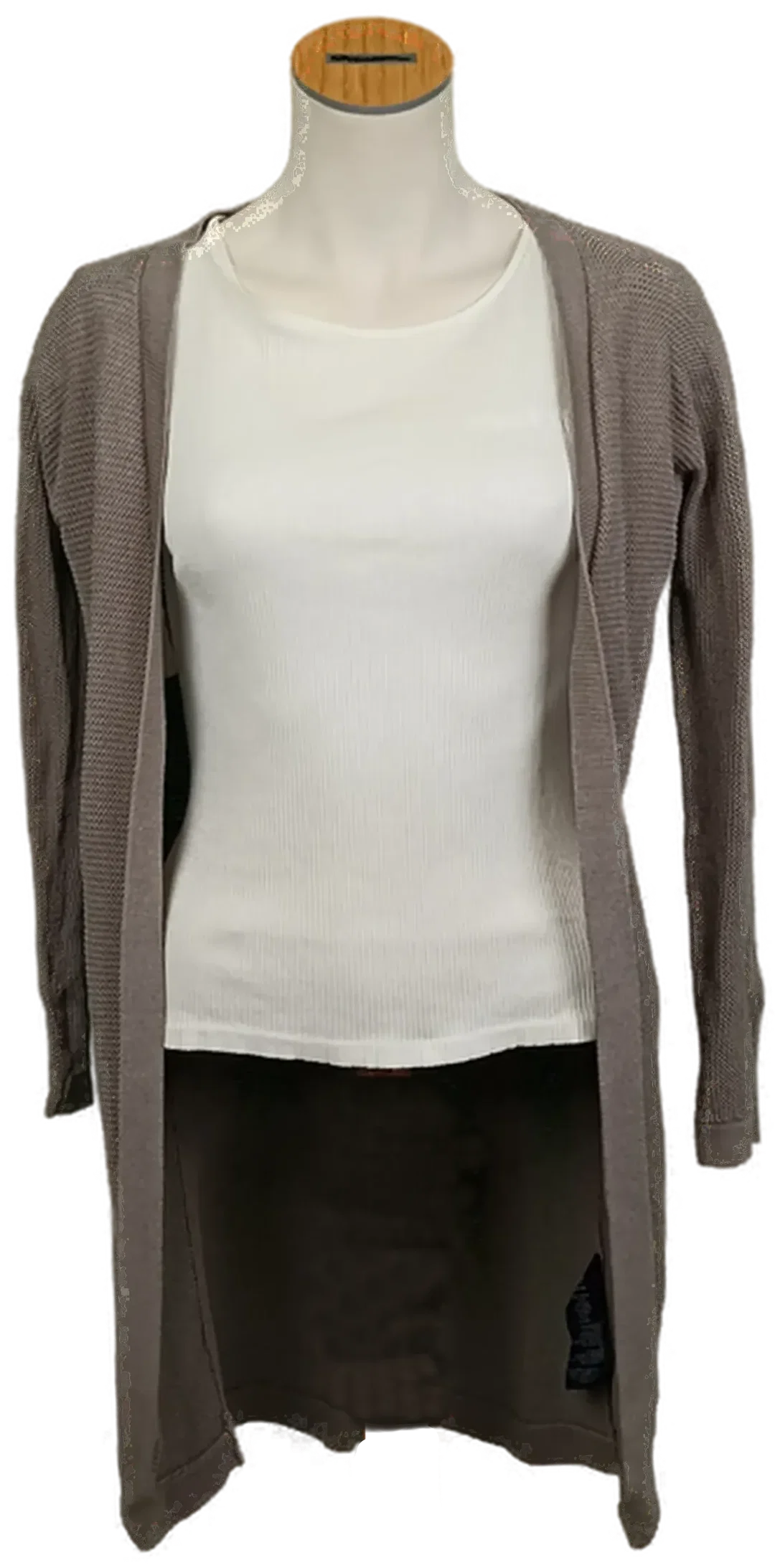 Hallhuber Donna Damen Strickjacke grau Gr. S – Bild 1