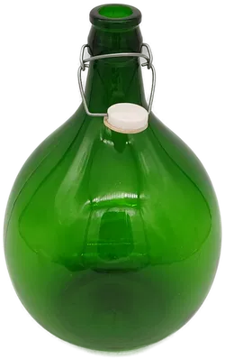 Grüne Vintage-Ballonflasche mit Bügelverschluss - 5 Liter - Bild 3