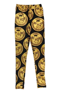 Lazy Oaf Damen Leggings, schwarz/gold - Gr. S - Bild 2