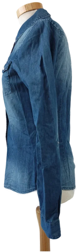 Only Damen Bluse, blau - Gr. 34 (S) - Bild 2