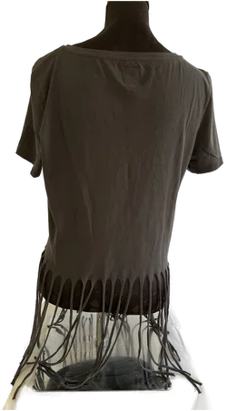 ONLY Shirt mit Fransen Damen Gr. L - Bild 2