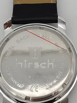 Hirsch Herren Armbanduhr mit echtem Lederband – Vorschau 5