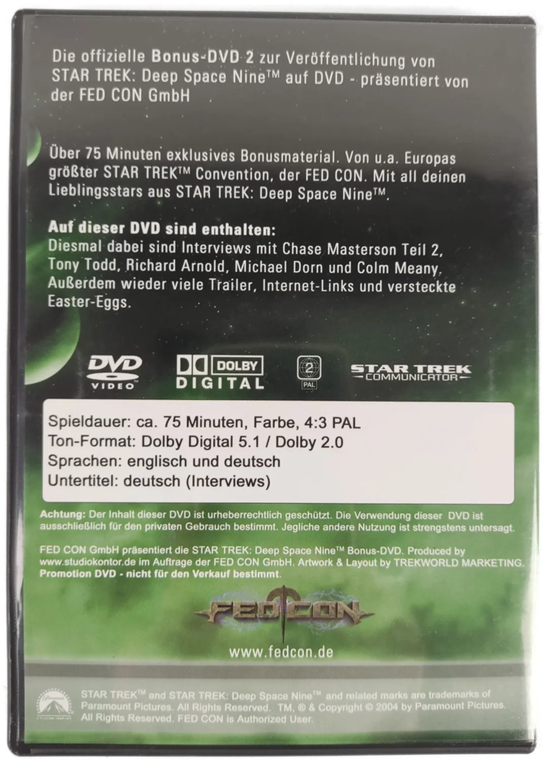 DVD Star Trek Deep Space Nine - Bonus DVD 2 – Bild 2