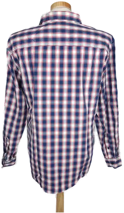 s'Oliver Herren Hemd blau/rot/weiß kariert - XL/52 - Bild 2