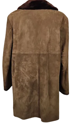 Vintage Herren Ledermantel, braun - Gr. XL  - Bild 4