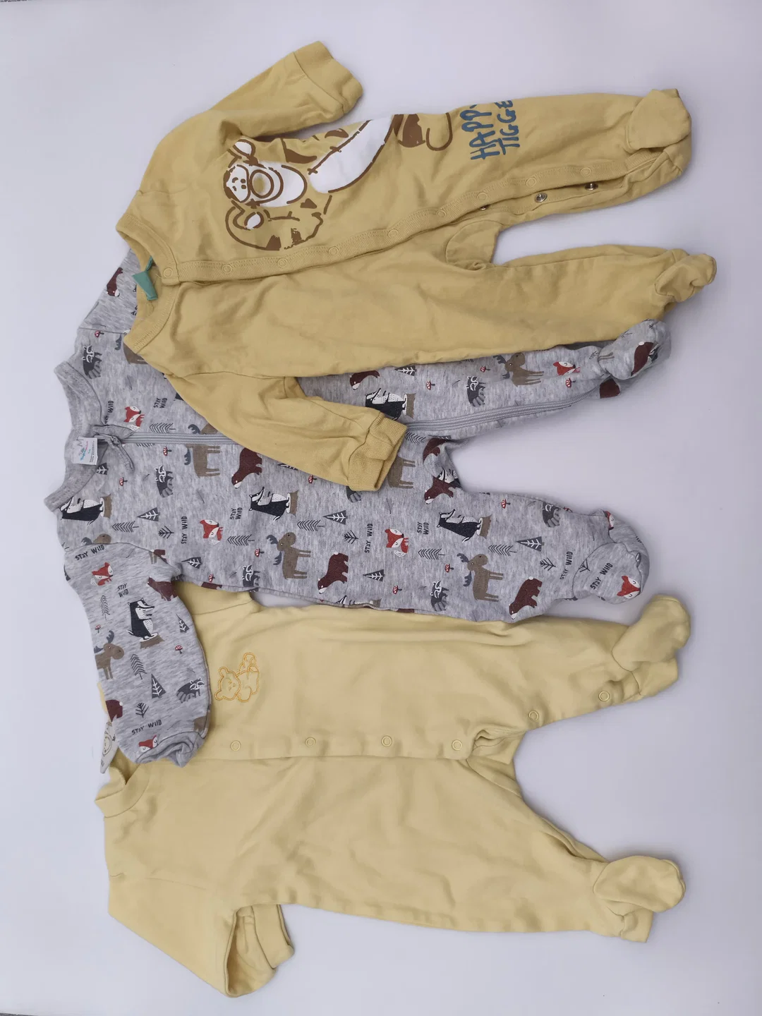 3er Set Baby Strampler, Gr. 50/56 – Bild 1