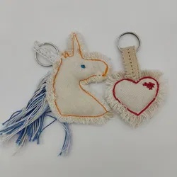 Schlüsselanhänger 2 Stück handgemacht  - Bild 1