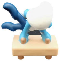 Schleich Peyo Schlümpfe Olympische Spiele - Hefty Schlumpf auf Pauschenpferd - Bild 2