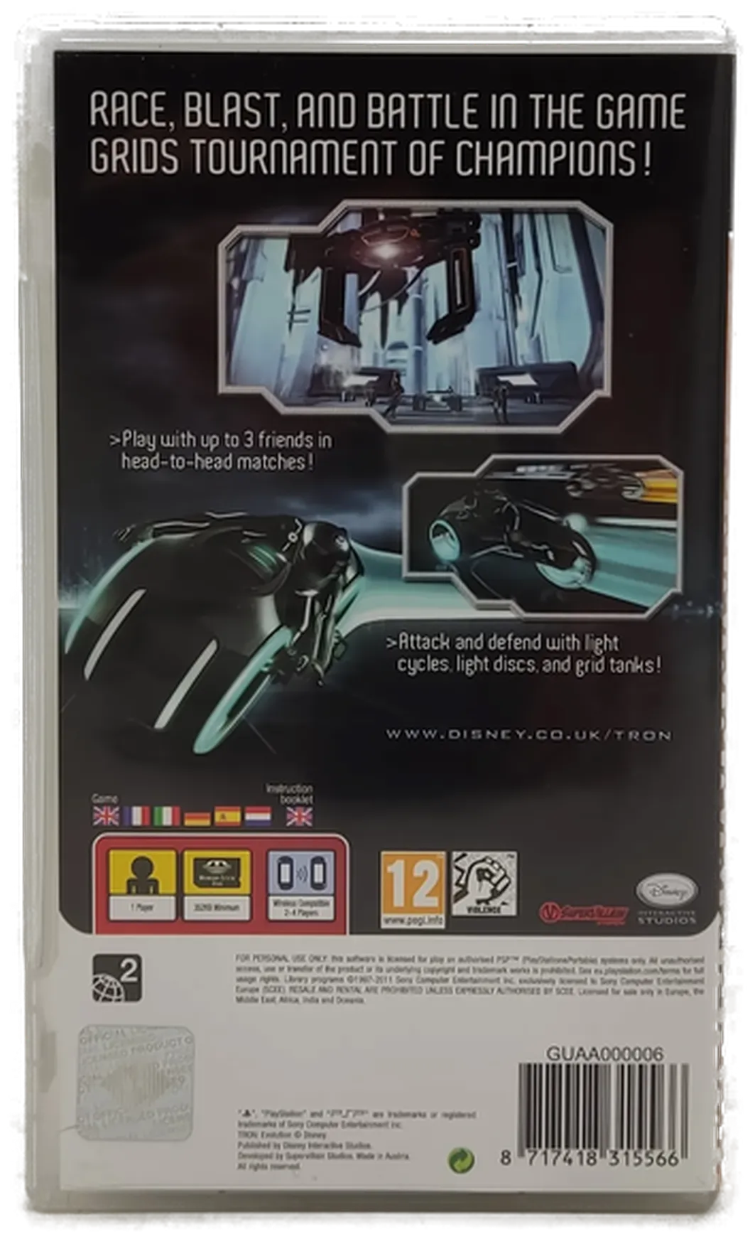 Playstation Sony PSP Spiel "Tron Evolution" – Bild 2
