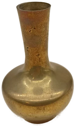 Vintage Messing Knospenvase mit langem Hals – Vorschau 5