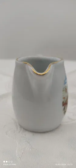 Lilien Porzellan Milchgießer Goldrand Dürnstein | Einmaliges Unikat - Bild 4