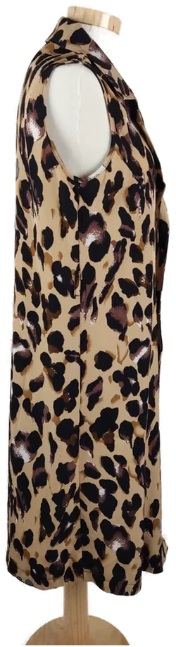 Damen Weste Leo-Print, Ärmellos, Midi Länge, Gr. M - Bild 2