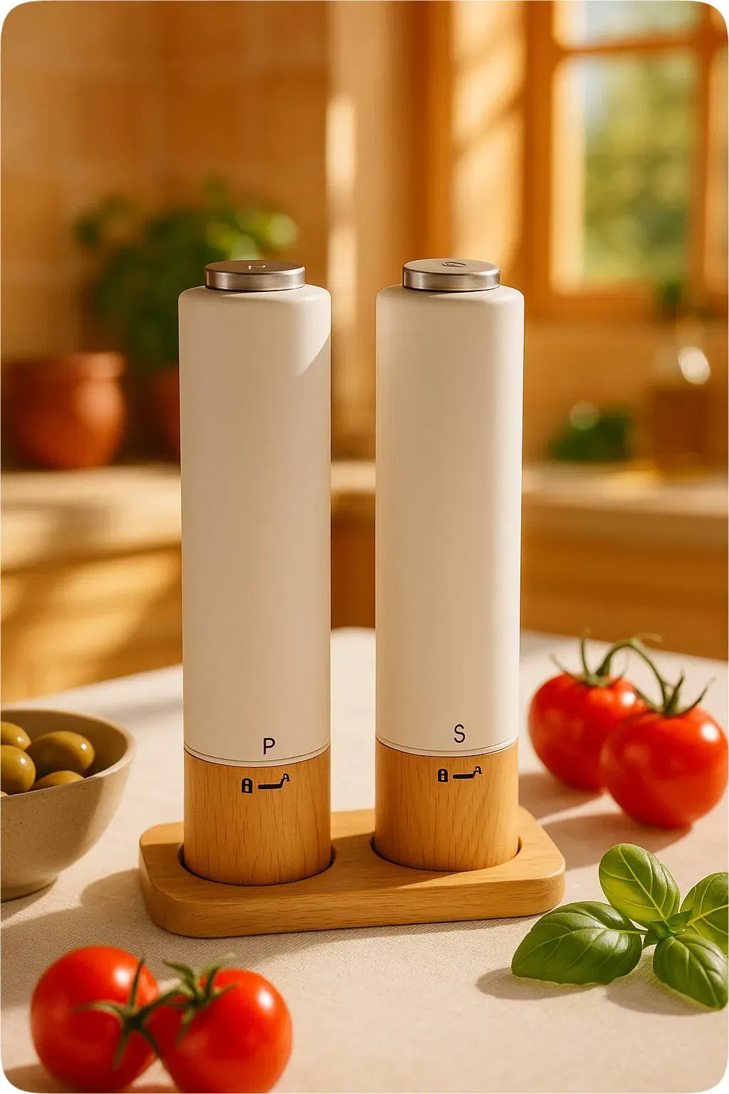 Elektrische Salz- & Pfeffermühlen Set - Bild 1