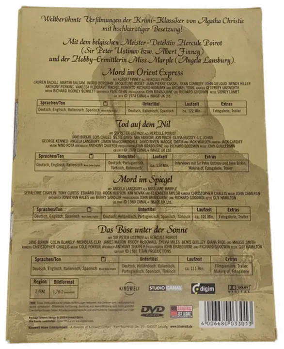 4 DVD's Agatha Christie Sammler-Edition  - Bild 3