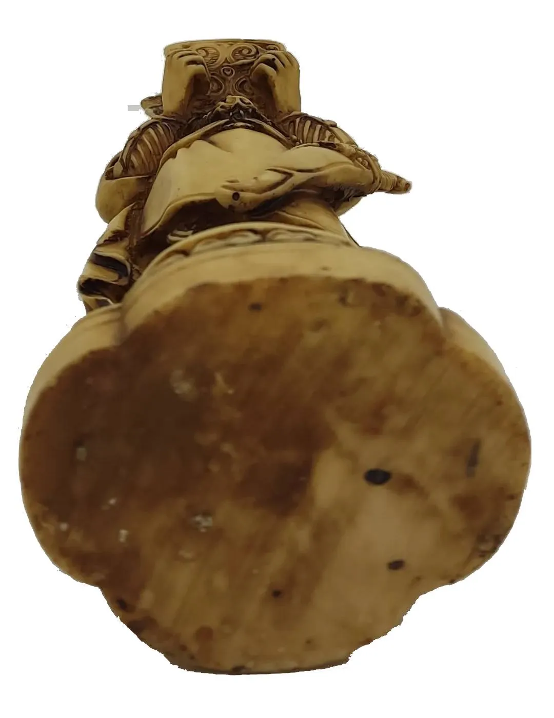 Dekorative asiatische Figurenskulptur - Gelehrter mit Schriftrolle – Bild 4