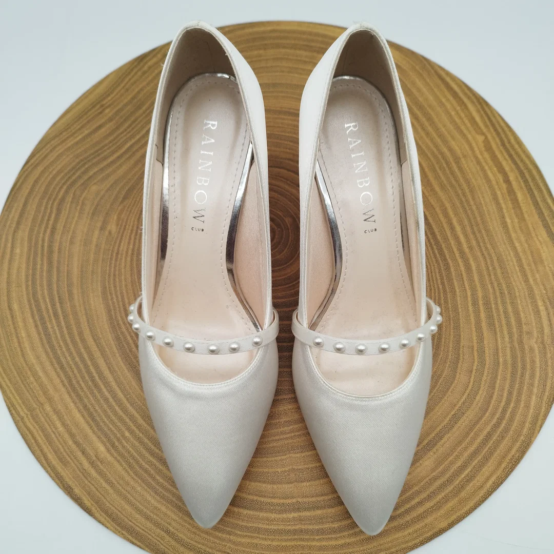 Rainbow Club Kapri Brautschuhe – Ivory Satin – Gr. 37 – neu & ungetragen – Bild 3