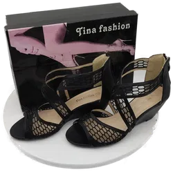 Damen Sandalen Mischfaser Gr. 39 | Sommer-Eleganz - Bild 2