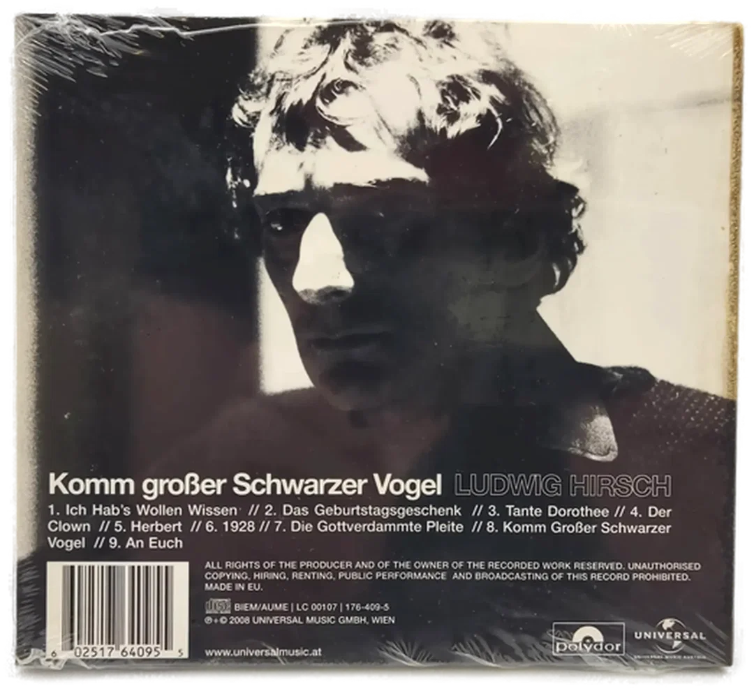 CD Ludwig Hirsch "Komm großer schwarzer Vogel" Digitally Remastered (OVP) – Bild 2