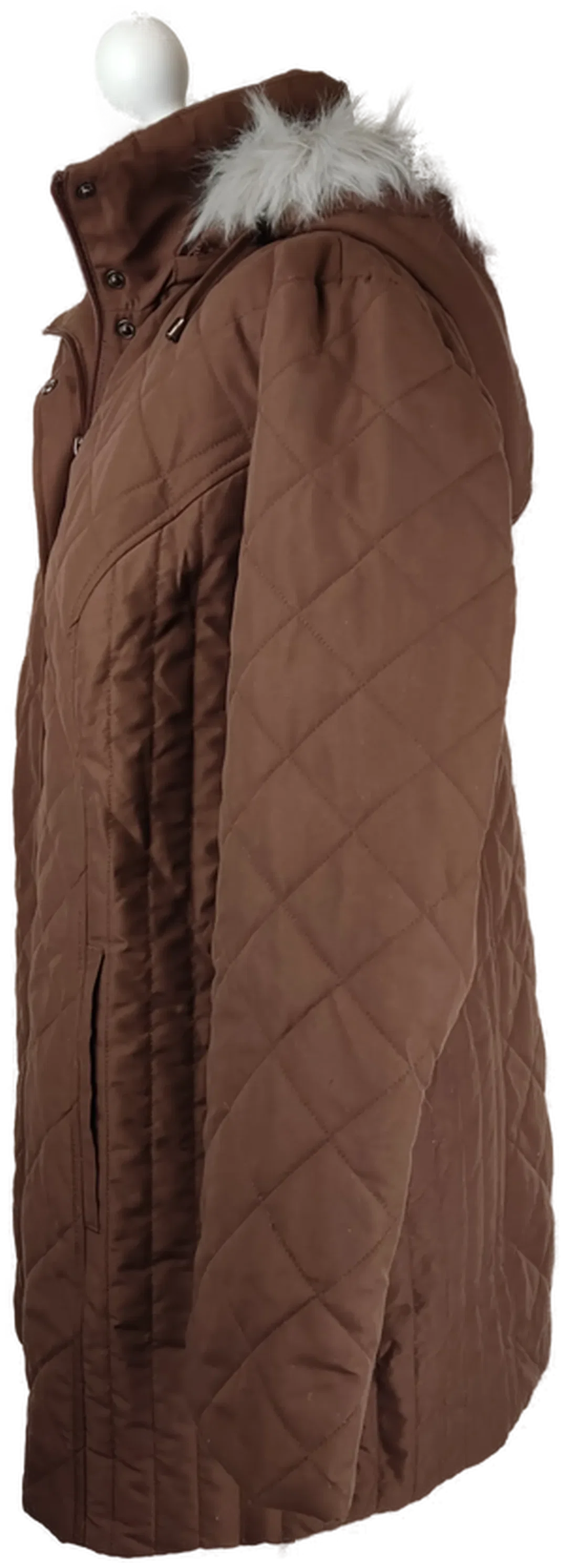 Damen Winterjacke mit abnehmbarer Kapuze Größe 44 | Gemütlicher Klassiker – Bild 2