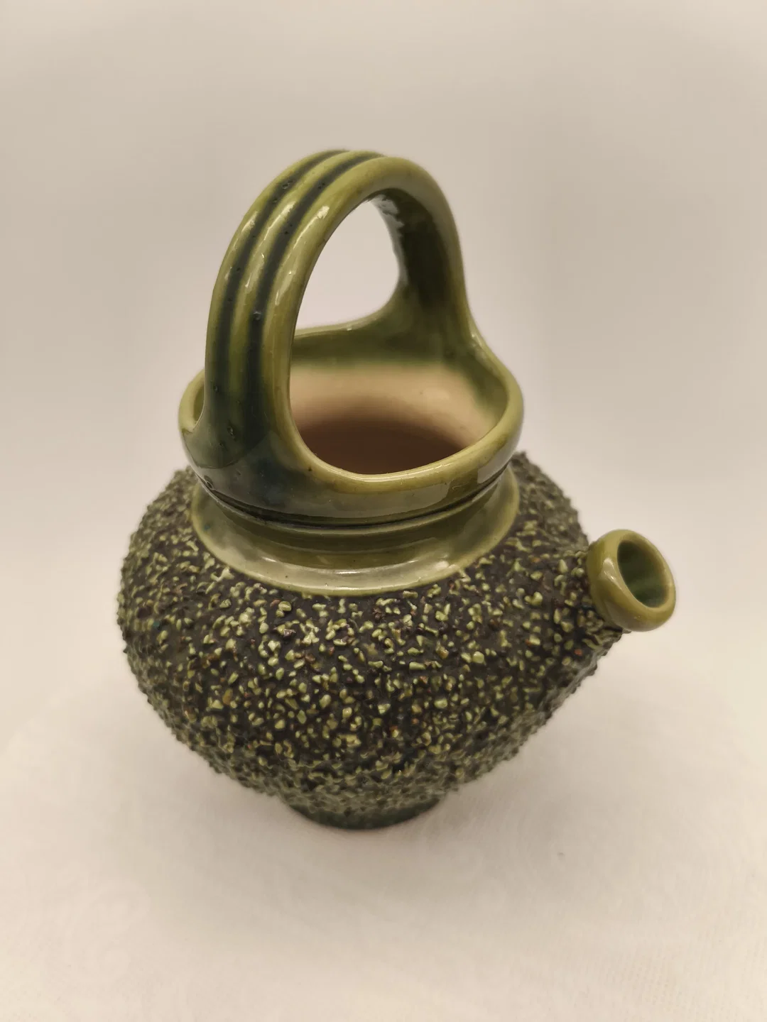 Zierkrug "Fat Lava" grün, Vintage 70er, midcentury, Kärnten – Bild 2