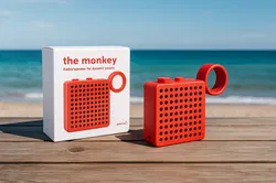Palomar The Monkey Bluetooth & FM-Radio Lautsprecher | Wasserdicht | Rot | 3W | Design Award 2018 - Bild 1