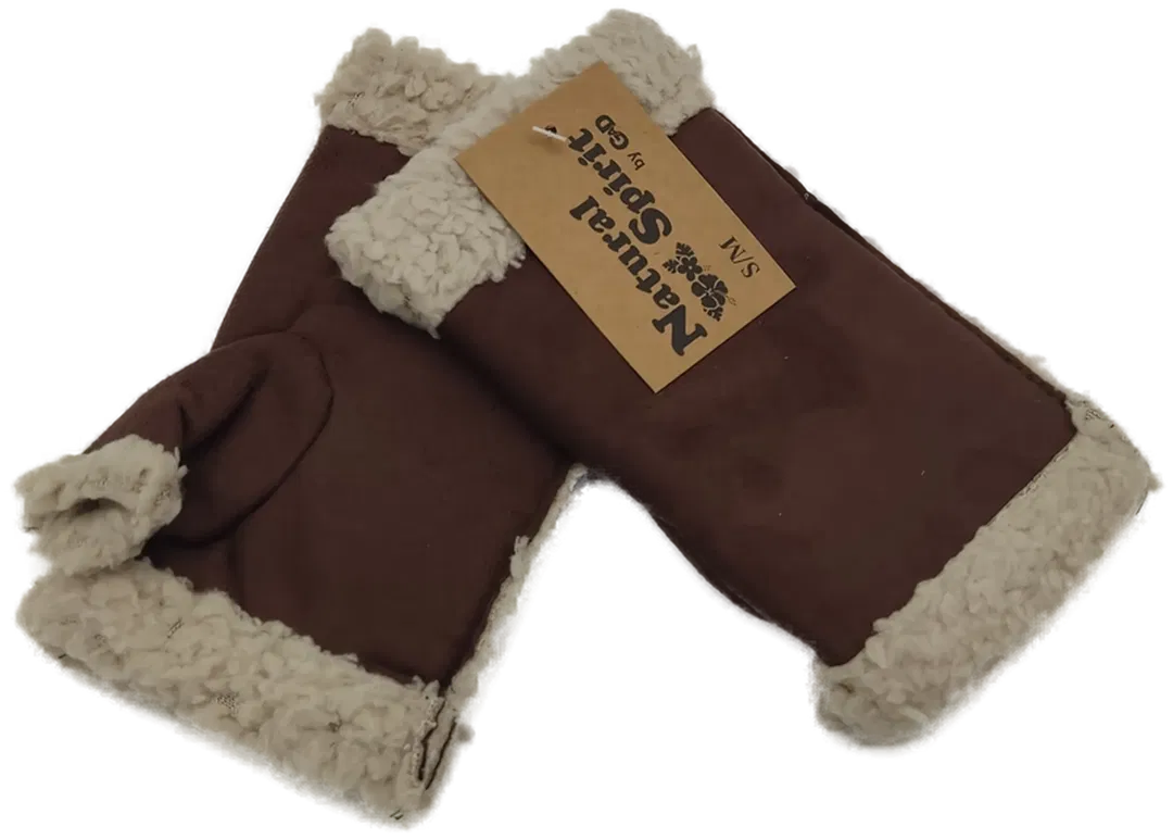 Natural Spirit by GAD fingerlose Damen Handschuhe dunkelbraun - Gr. S/M - Bild 1